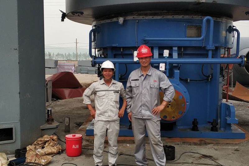 Место установки вертикальной мельницы для «Vietnam Hefa Energy Limited Liability Company».