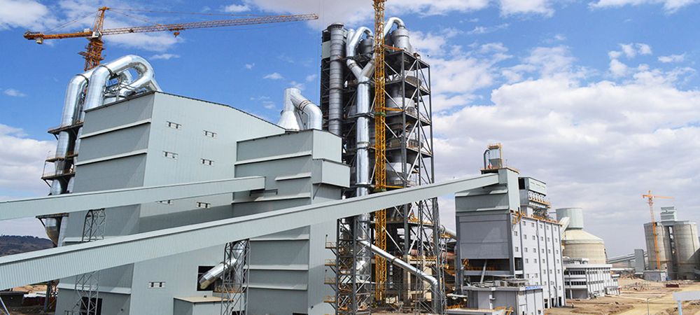Линия по производству цемента производительностью 5000 т/сутки для Dangote Group в Эфиопии.